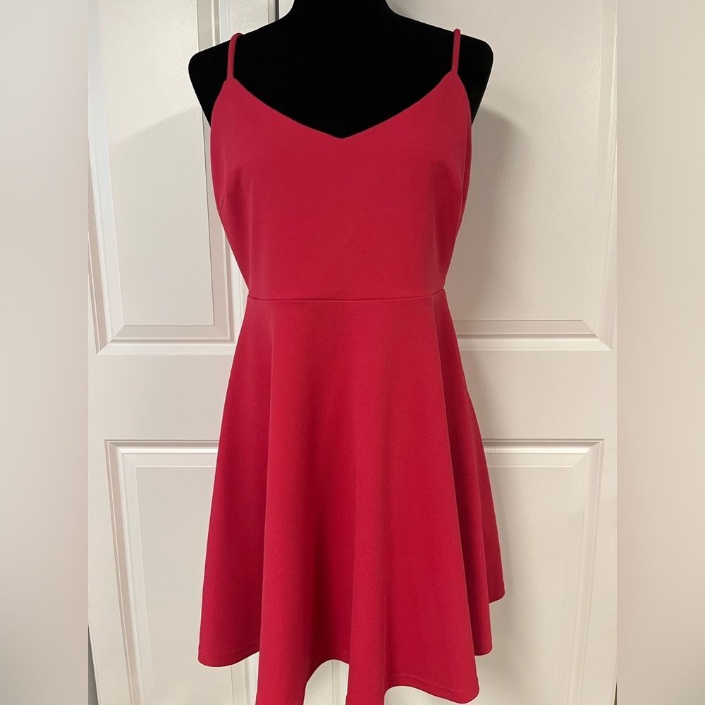 Lulu’s Fuchsia Flare Dress